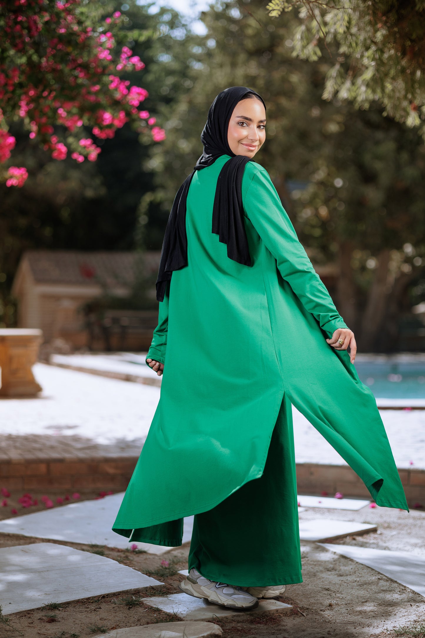 Green suit dress