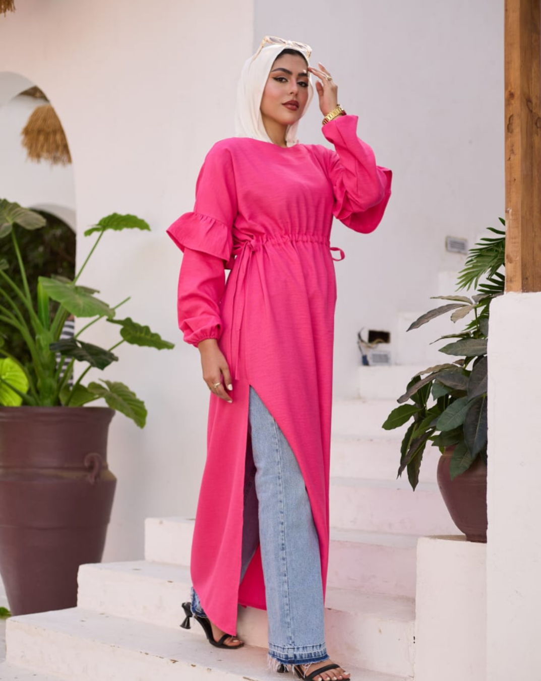 Slit&style dress