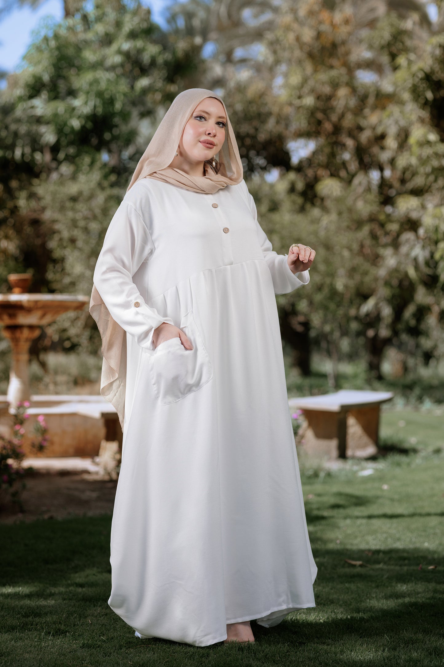 White Soft Move Dress