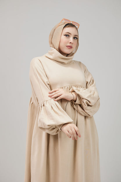 Winter Oversize Dress – Beige